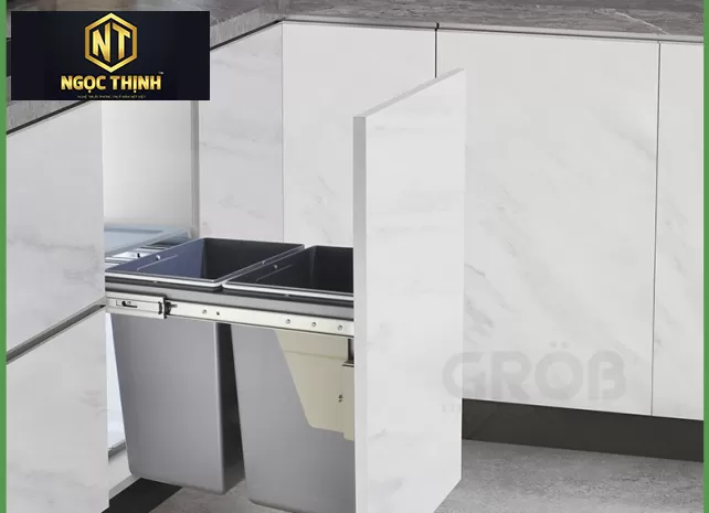 THÙNG ĐỰNG RÁC 2 NGĂN tại Bến CAm